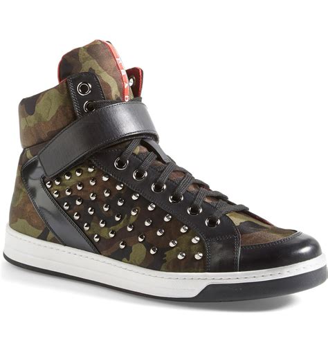 prada camouflage sneakers.